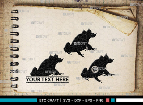 Frogs Monogram, Frog Silhouette, Frog SVG, Tree Frog Svg, Toad Svg, Amphibian Svg, SB00268 SVG ETC Craft 