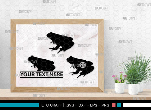 Frogs Monogram, Frog Silhouette, Frog SVG, Tree Frog Svg, Toad Svg, Amphibian Svg, SB00268 SVG ETC Craft 