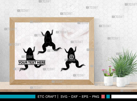 Frogs Monogram, Frog Silhouette, Frog SVG, Tree Frog Svg, Toad Svg, Amphibian Svg, SB00268 SVG ETC Craft 