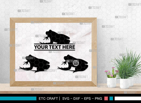 Frogs Monogram, Frog Silhouette, Frog SVG, Tree Frog Svg, Toad Svg, Amphibian Svg, SB00268 SVG ETC Craft 