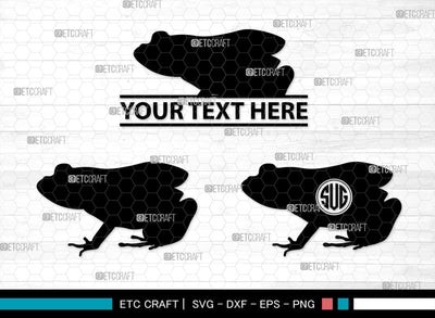 Frogs Monogram, Frog Silhouette, Frog SVG, Tree Frog Svg, Toad Svg, Amphibian Svg, SB00268 SVG ETC Craft 