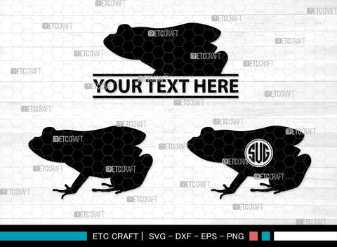 Frogs Monogram, Frog Silhouette, Frog SVG, Tree Frog Svg, Toad Svg, Amphibian Svg, SB00268 SVG ETC Craft 