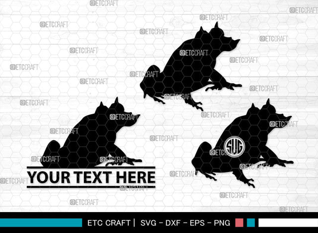 Frogs Monogram, Frog Silhouette, Frog SVG, Tree Frog Svg, Toad Svg, Amphibian Svg, SB00268 SVG ETC Craft 