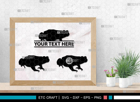 Frogs Monogram, Frog Silhouette, Frog SVG, Tree Frog Svg, Toad Svg, Amphibian Svg, SB00268 SVG ETC Craft 