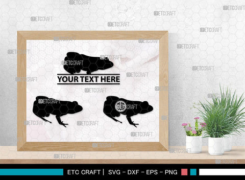 Frogs Monogram, Frog Silhouette, Frog SVG, Tree Frog Svg, Toad Svg, Amphibian Svg, SB00268 SVG ETC Craft 