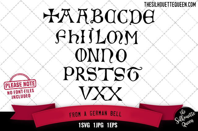 From A German Bell alphabets - ABC letters SVG Loveleen Kaur 