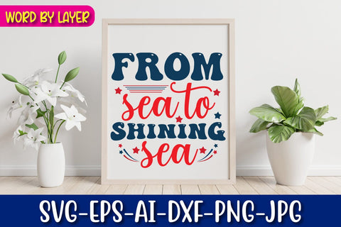 From sea to shining sea SVG Blessedprint 