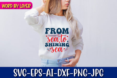 From sea to shining sea SVG Blessedprint 