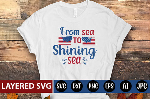 From sea to shining sea SVG cut file SVG Blessedprint 