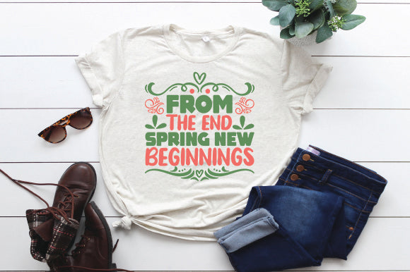 From the end spring new beginnings SVG thesvgfactory 