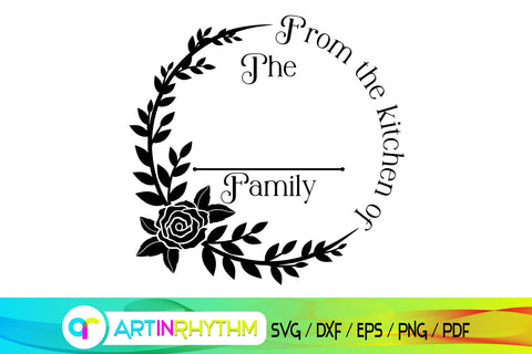 from the kitchen of, kitchen monogram, monogram svg, kitchen svg, cooking svg SVG Artinrhythm shop 