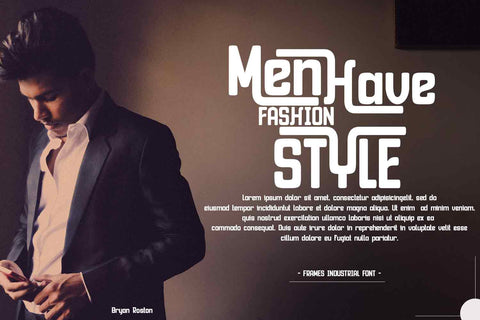 fromes industrial font Font JH-CreativeFont 