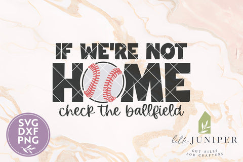 Front Door Baseball Sign SVG, Check the Ballfield SVG LilleJuniper 