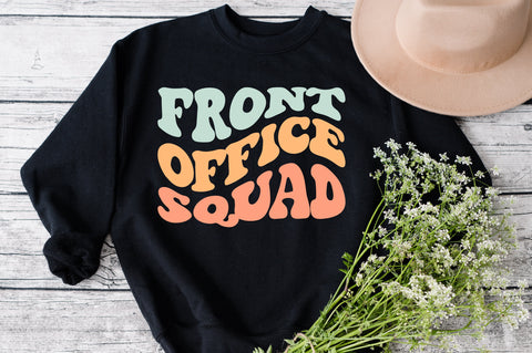 Front Office Squad svg, wavy style svg, EPS PNG Cricut Instant Download SVG Fauz 