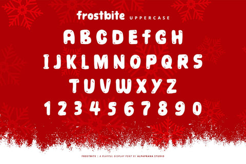 Frostbite - Playful Font Font Alpaprana Studio 