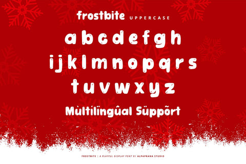 Frostbite - Playful Font Font Alpaprana Studio 