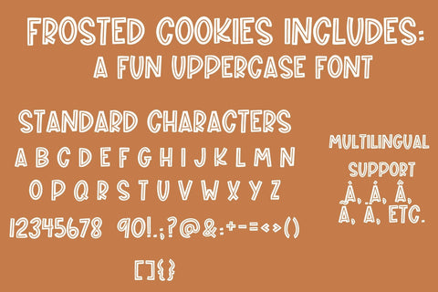 Frosted Cookies, A Fun Handwritten Font Font Designing Digitals 