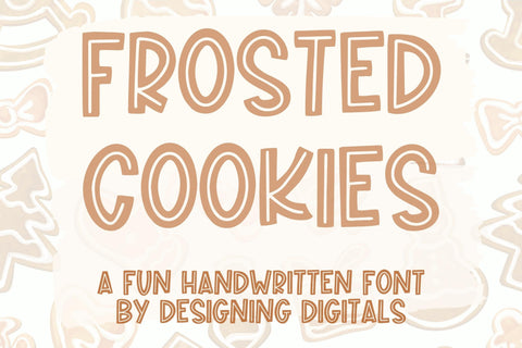 Frosted Cookies, A Fun Handwritten Font Font Designing Digitals 