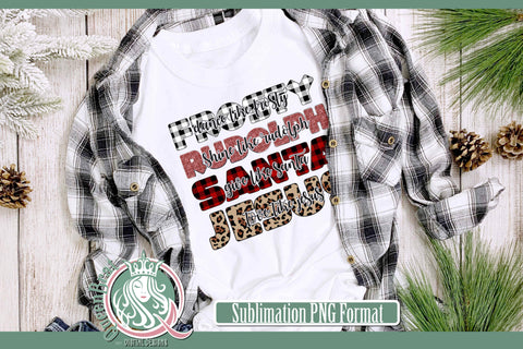 Frosty-Rudolph-Santa-Jesus Sublimation Sublimation QueenBrat Digital Designs 