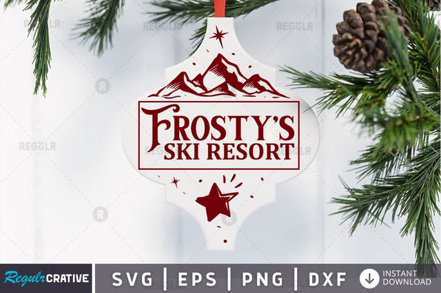 Frosty's ski resort SVG SVG Regulrcrative 