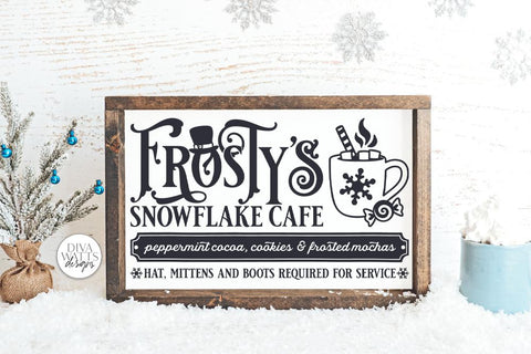 Frosty's Snowflake Cafe SVG | Christmas / Winter Design SVG Diva Watts Designs 
