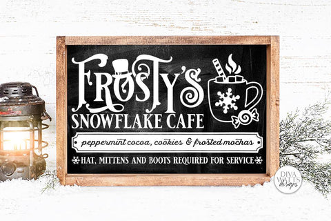 Frosty's Snowflake Cafe SVG | Christmas / Winter Design SVG Diva Watts Designs 