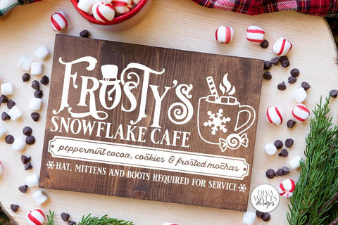 Frosty's Snowflake Cafe SVG | Christmas / Winter Design SVG Diva Watts Designs 