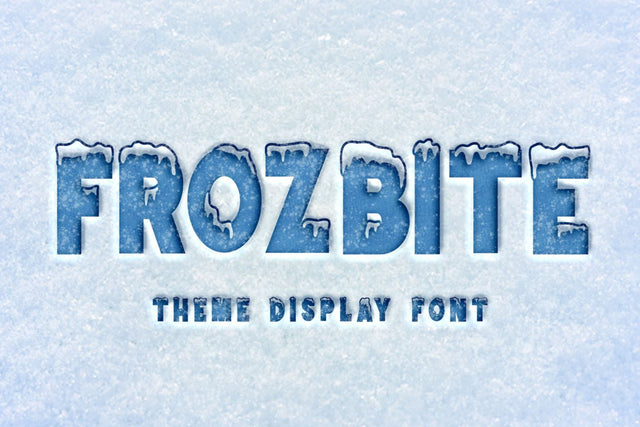 FROZBITE Font Mozarella 