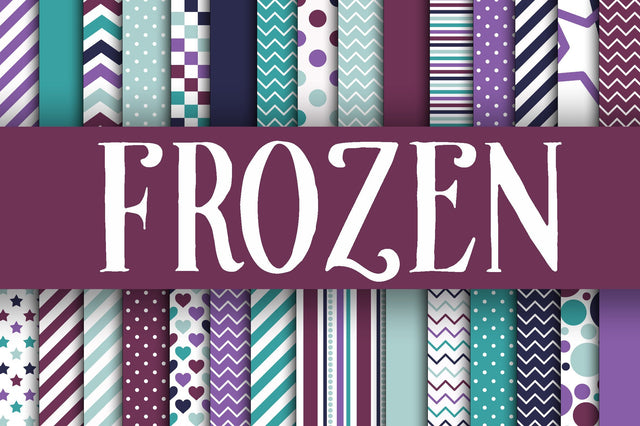 Frozen Digital Papers Sublimation Old Market 