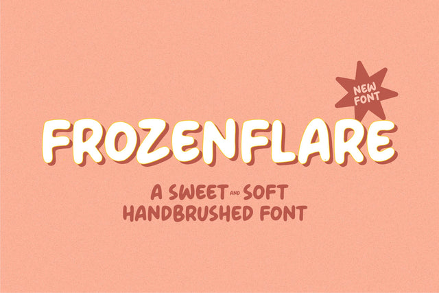 Frozenflare Handbrushed Font Font Balpirick 