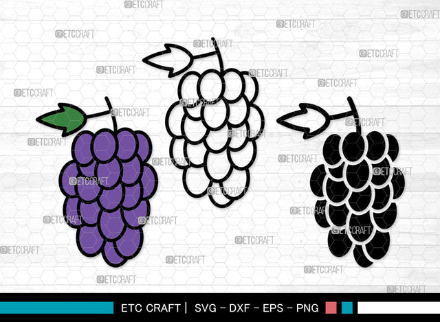 Fruit Icons Color, Fruit Svg, Grape Strawberry Svg, Fruits, Fruit Doodles, Fruit Bundle, Icon Bundle, Svg Cut File, Dxf, Eps, Png, SVG ETC Craft 