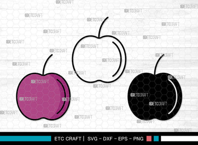 Fruit Icons Color, Fruit Svg, Grape Strawberry Svg, Fruits, Fruit Doodles, Fruit Bundle, Icon Bundle, Svg Cut File, Dxf, Eps, Png, SVG ETC Craft 