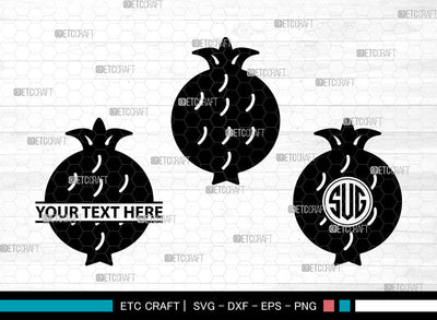 Fruit Icons Monogram, Fruit Svg, Grape Strawberry Svg, Fruits, Fruit Doodles, Fruit Monogram, Icon Monogram, Svg Cut File, Dxf, Eps, Png, SVG ETC Craft 