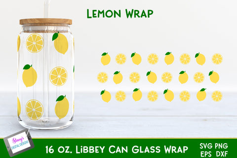 Fruit Libbey Can Glass Wrap Bundle | 16 oz. Can Glass SVGs SVG Stacy's Digital Designs 