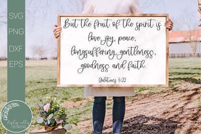 Fruit Of The Spirit Svg-Bible Verse Svg-Farmhouse Quote Svg SVG Linden Valley Designs 
