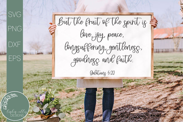 Fruit Of The Spirit Svg-Bible Verse Svg-Farmhouse Quote Svg SVG Linden Valley Designs 
