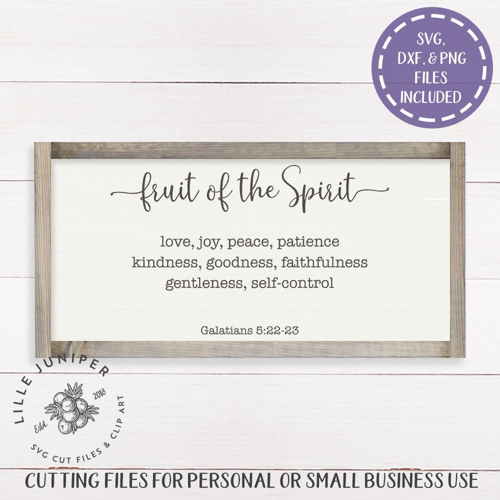 Fruit of the Spirit SVG | Galatians 5:22-23 | Christian SVG | Farmhouse ...