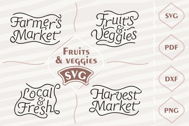 Fruits and Veggies - SVG bundle SVG Digital Mojito 