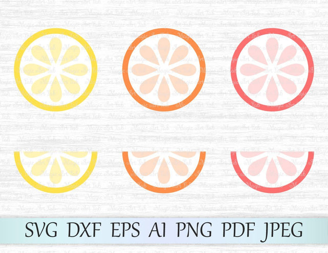 Fruits cut files SVG MagicArtLab 