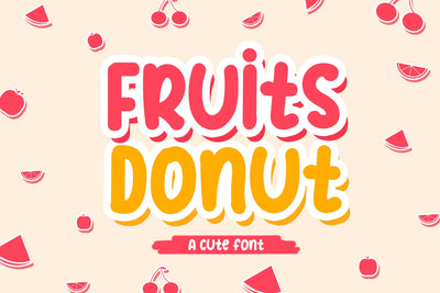 Fruits Donut Font LetterdayStudio 