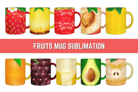 Fruits Mug Sublimation Sublimation SvgOcean 