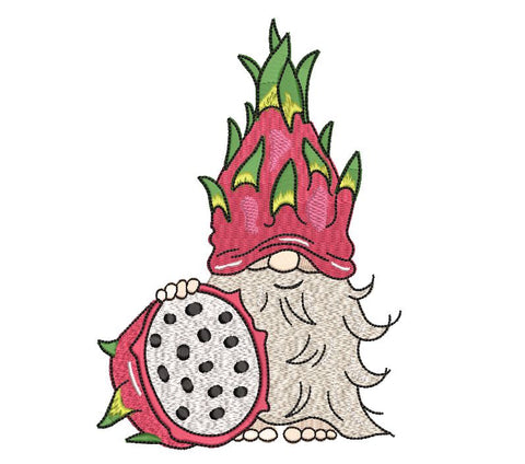 Fruity Gnome, Dragon Fruit Embroidery Design Embroidery/Applique DESIGNS Angie 