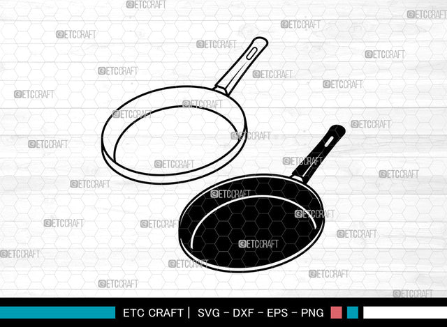 Frying Pan SVG, Pan Svg, Kitchen Svg, Cooking Pan Svg, Skillet Pan Svg, Frying Pan Svg SVG ETC Craft 