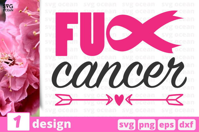 Fu cancer quote cricut svg SVG SvgOcean 