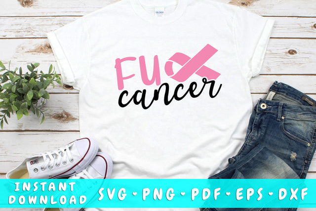 Fuck Cancer SVG SVG HappyDesignStudio 