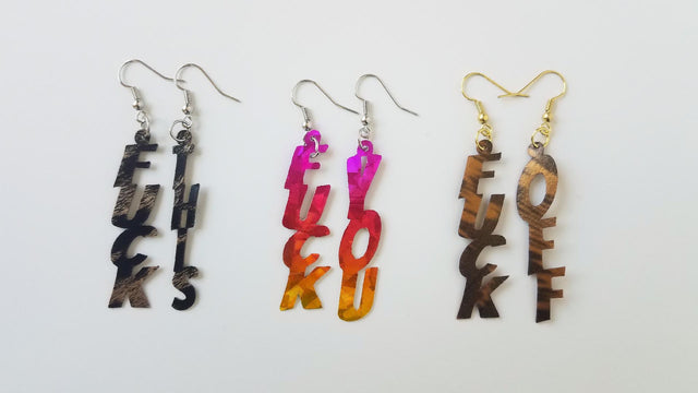 Fuck Earring Bundle SVG Design SVG Crafting After Dark 