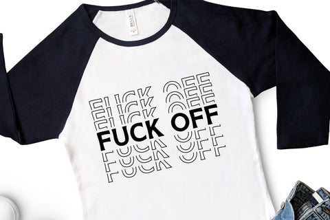 Fuck Off Mirror Text SVG Design SVG Crafting After Dark 