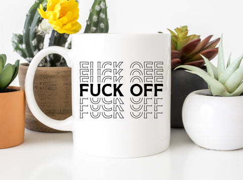Fuck Off Mirror Text SVG Design SVG Crafting After Dark 