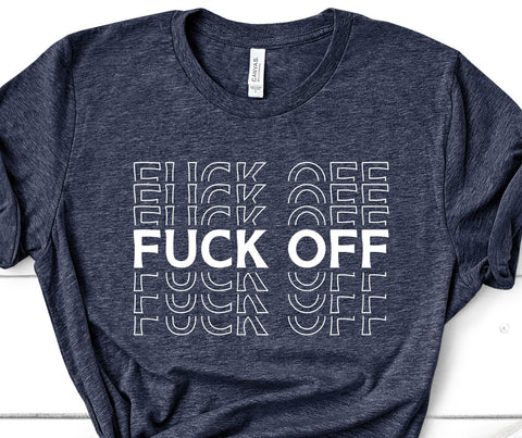 Fuck Off Mirror Text SVG Design SVG Crafting After Dark 