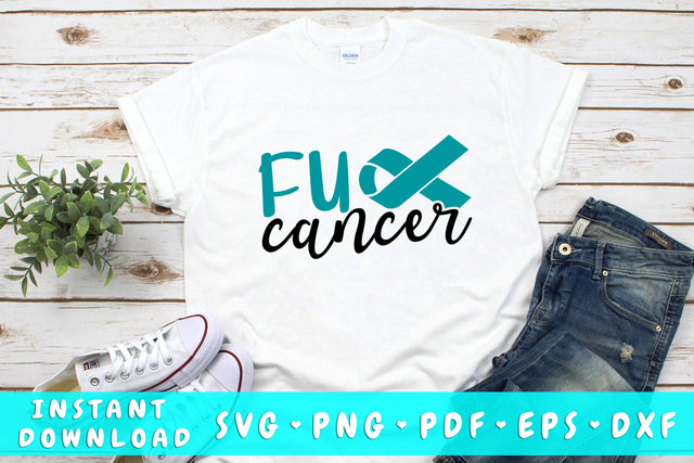 Fuck Ovarian Cancer SVG SVG HappyDesignStudio 